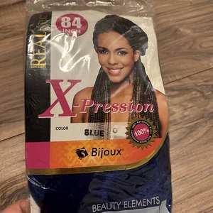 Kanekalon X-Pression Blue Braiding Hair Bijoux 84in Tangle Free Brushable Lite - Picture 1 of 6