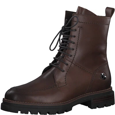 Marco Tozzi Boots Ankle Winter Shoes 85206 Brown Leather - Image 1 of 4