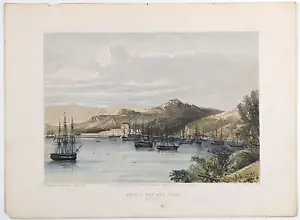 CRIMEAN WAR Lithograph Montagu Frederick O’Reilly Royal Navy Maritime Print 1856 - Picture 1 of 9