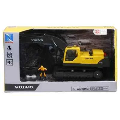 NEWRAY - VOLVO EC460B Excavator w/Sound & Light - 1/32 - NEW Battery Power Toy - Image 1 of 4