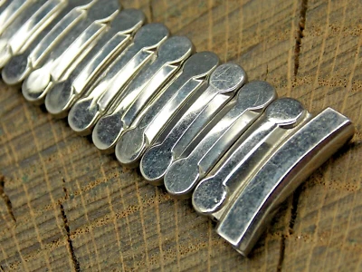 Pulsera Baldwin de acero inoxidable de 19 mm con correa de reloj de expansión vintage nueva sin usar Foto 1 de 3