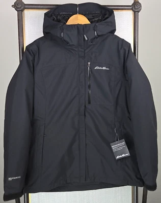 EDDIE BAUER Nueva Chaqueta $359 Mujer 10k Impermeable Aislada 3 en 1 Talla Grande Capucha Foto 1 de 4