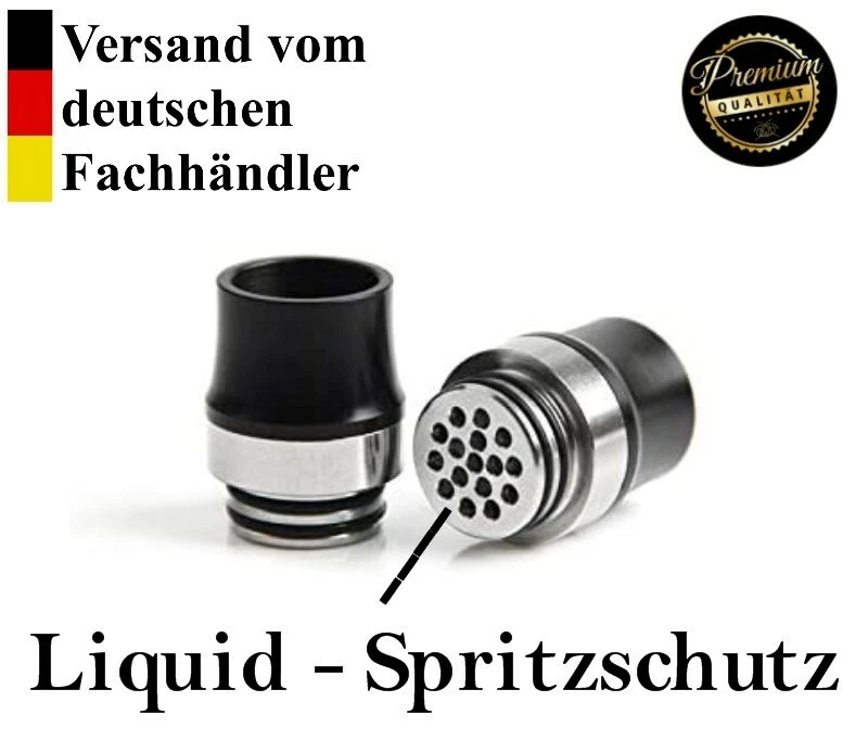 DripTip 810er Mundstück Verdampfer Vape e-zigarette 810 Edel Exklusiv Black