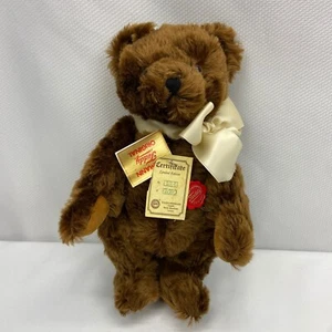 VINTAGE HERMANN TEDDY MUSIC BOX REAL MOHAIR PLUSH BEAR GERMANY NUMBERED NEW TAGS - Picture 1 of 15