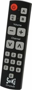 Large Big Button TV Remote Control Learnable Functions FOR 2 DEVICES A/B - Picture 1 of 1