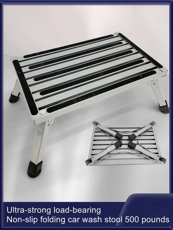 Car Thickened Folding Non-slip Wash Stool Household Foldable Car Wash Stool - Image 1 of 4