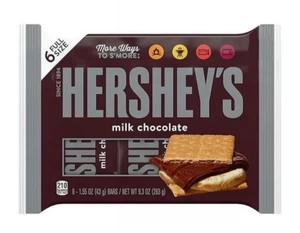 Milk Chocolate Candy, Bars 1.55 oz, 6 Count - Picture 1 of 2