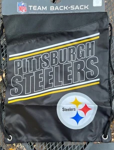 NUOVO Pittsburgh Steelers Sacco Impermeabile Cordino Palestra Borsa Zaino Tote - Foto 1 di 2