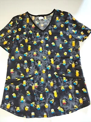 Universal Studios Minions scrub top small - Image 1 of 4