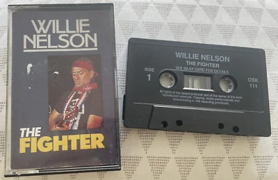 ** WILLIE NELSON  : The Fighter ** Cassette Album - Design Records  - VGC - Image 1 of 4