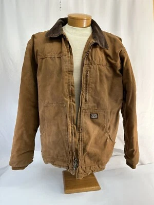 Gravel Gear Men's Washed Duck Chore Coat - Brown, 2XL Jacket work wear - Image 1 of 4