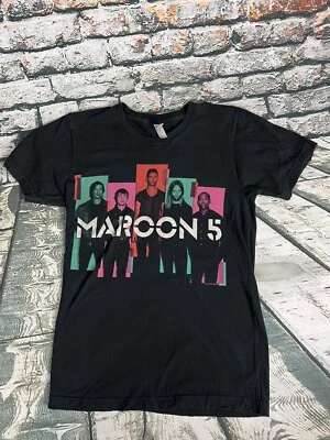 Camisa Maroon 5 preta 2013 turnê concerto manga curta gola redonda gráfico - Imagem 1 de 3
