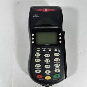 Hypercom T4205 Black Wired Portable 24MB LCD 19-Key Buttons Credit Card Terminal - Picture 1 of 12