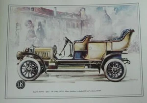 Laurin Klement 1907 Type E Car Vladimir Bidlo Skoda Printed Illustration  - Picture 1 of 2