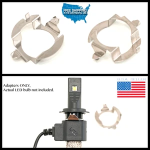 2PC H7 LED Bulb Holder clip Adapters Mercedes BENZ BMW 5 SERIES F10 E60 VW JETTA - Picture 1 of 11