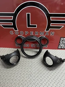 BMW Mini Countryman R60 Paceman R61 Speedometer Surround 9810000 Piano Black Set - Picture 1 of 12