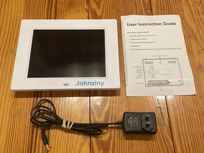 Johnziny 7 3/4 IN Digital Calendar Day Date Clock-5 Alarm Options with Auto-Dim - Image 1 of 4