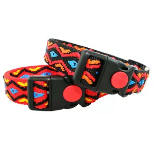 Hundehalsband im Indianer Look Hunde Halsband Nylonhalsband Halsbänder Halsung - Bild 1 von 3