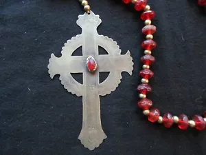 COLLANA GORGETTA NATIVA AMERICANA FURTRADE CROCE MARCATA HUDSON BAY OTT-1021*06042 - Foto 1 di 10