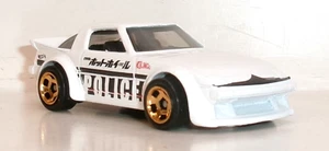 LOOSE 2024 HOT WHEELS 1:64 WHITE MAZDA RX-7 POLICE from multipack - Picture 1 of 9