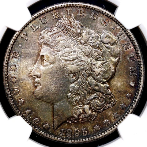 1895-O MORGAN SILVER DOLLAR NGC AU53 Cover