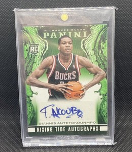 2013-14 Panini Rising Tide Autographs #25 Giannis Antetokounmpo RC Rookie AUTO