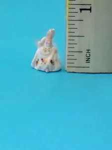 Dollhouse Miniature Artisan Victorian Style Porcelain Lady Figurine Decor Signed - Picture 1 of 6