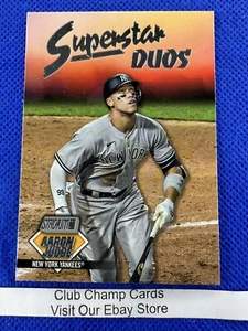 2021 #SD-1 Judge & Stanton Topps Stadium Club Baseball SuperStar Duos Yankees - Picture 1 of 2