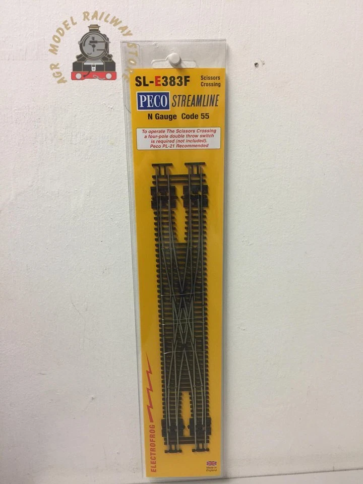 Peco SL-E383F Streamline Code 55 Medium Scissors Crossover Electrofrog - Image 1 of 1