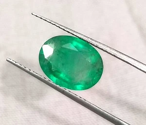Esmeralda Panjshir verde vivo de 2,45 quilates con certificación GSI, piedras preciosas naturales - Imagen 1 de 6