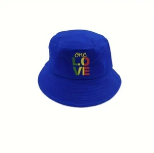One Love Bob Marley Bucket Hat Color Blue, One Size Unisex, Beach, Sun, NWT - Picture 1 of 1
