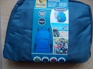Faltbarer Rucksack, Wanderrucksack, Polyester wasserabweisend, Graufarben - Bild 1 von 4