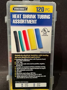 120 Heat Shrink Wire Wrap Assortment Cable Sleeve Color Coded Electrical Tubes - Picture 1 of 3