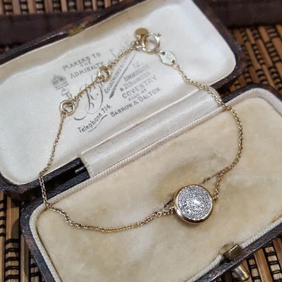 Links Of London 925 Sterling Silver Bracelet, Natural Diamonds, 0.100ct, Gold  - Image 1 of 4