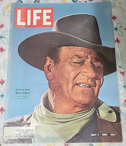LIFE Magazine May 7 1965 Complete John Wayne After Cancer Feature Western Icon - Picture 1 of 3
