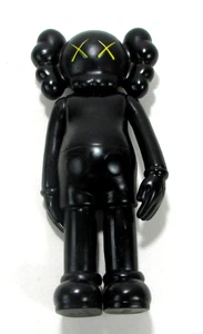 2004 MEDICOM Kaws Companion Vinyl Action Figure - Black ~ HTF ~ RARE - Picture 1 of 5