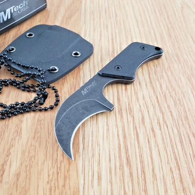 Cuchillo fijo MTech 1,5" Full Tang acero inoxidable hoja carey negro mango G10 Foto 1 de 4