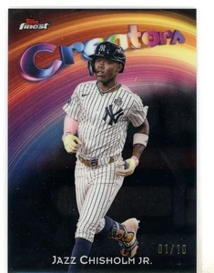 2025 Topps Finest Jazz Chisholm Jr. Creators Black Refractor #1/10 (RW) - Bild 1 von 1
