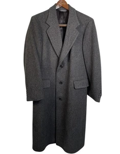 Vintage Christian Dior Monsieur Sport Men’s Wool Overcoat Gray Mens Size L/XL?? - Picture 1 of 12