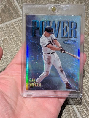 1997 Topps Finest Cal Ripken Jr. Power Refractor!!! Nice!!! 🔥 🔥 🔥 - Image 1 of 4