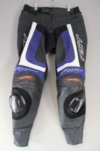 RST TRACTECH EVO LEATHER BIKER TROUSERS+CE ARMOUR/KNEE SLIDERS: WAIST 34/LEG 31" - Picture 1 of 4
