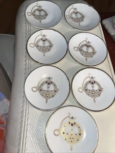 LOTE RARO DE 7 TAPETES DE MANTEQUILLA Aer Lingus Royal Tara hueso fino China aerolínea irlandesa - Imagen 1 de 11