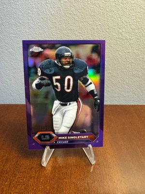 2023 Topps Composite - Topps Chrome Mike Singletary #25 Purple Refractor /275 - Image 1 of 2