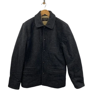 J. Crew Herren M Wolle Sherpa gefüttert Skiff Jacke anthrazit grau - Bild 1 von 7
