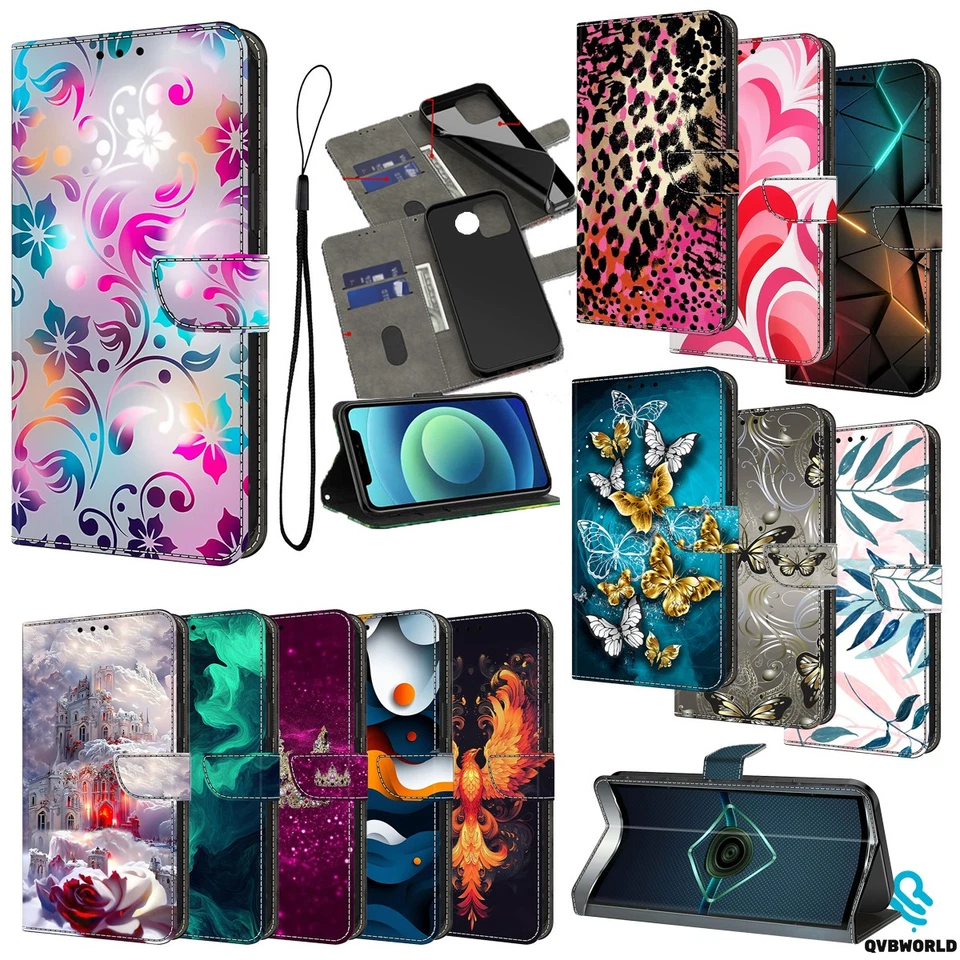 Case For Samsung S6 Edge+ S7 Edge S8 S9 S10 10+ Magnetic Flip Wallet Stand Cover - Image 1 of 4