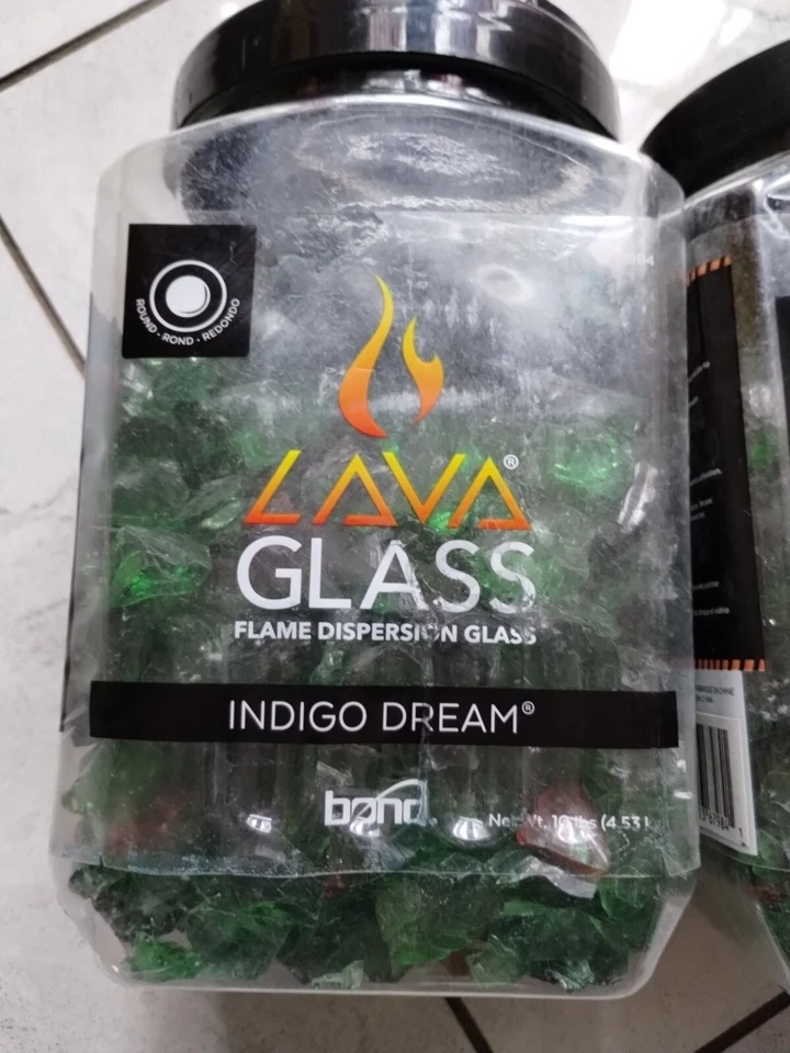 Vidrio de fuego Bond Lavaglass piedra lunar eclipse reflectante color negro 10 libras Foto 1 de 4
