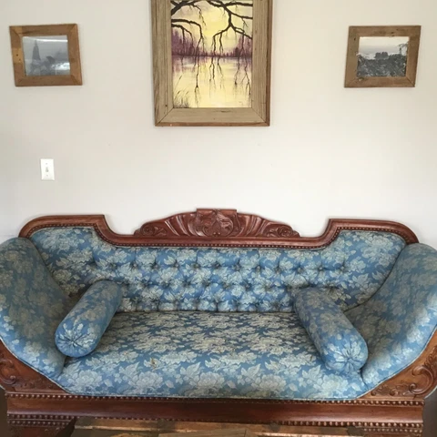 Antique  Hand Carved Rosewood sofa Cover