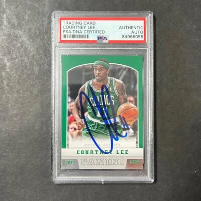 2012-13 Panini Hoops #36 Courtney Lee Signed Card AUTO PSA Slabbed Celtics - Image 1 of 2