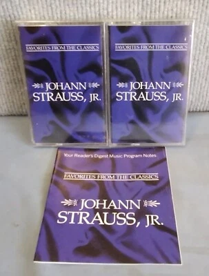 Johann Strauss JR. Favorites From Classics Cassette Tapes 1 & 2.  Readers Digest - Image 1 of 4