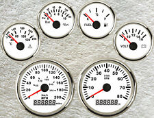 6 gauge set with senders 200mph 300kph speedo tacho fuel temp volts oil pressure